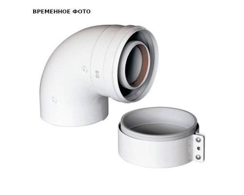 Отвод коаксиальный BAXI 90° 80/125 мм KHG714140510