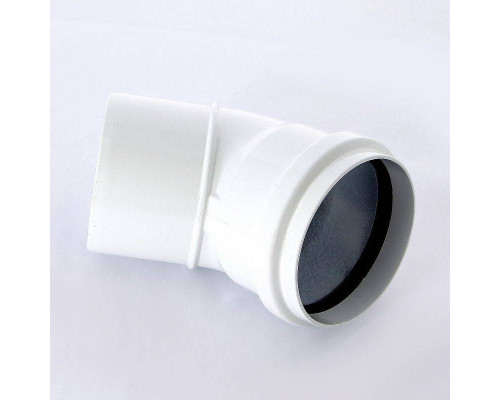 Отвод Baxi 45° d=80 мм алюминиевый эмалированный KHG71401811