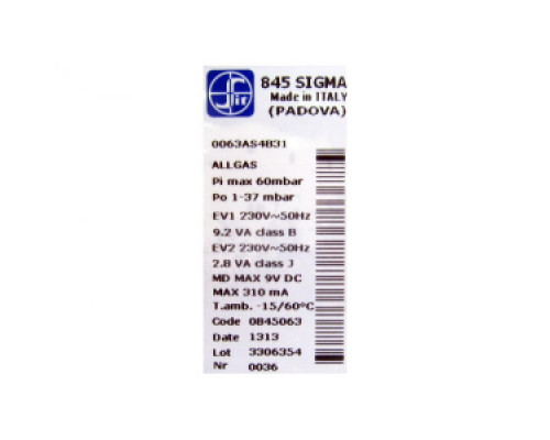 Запасные части для котельного оборудования Газовый клапан (SIT 845063 SIGMA) (JJD005658830) JJJ 5658830