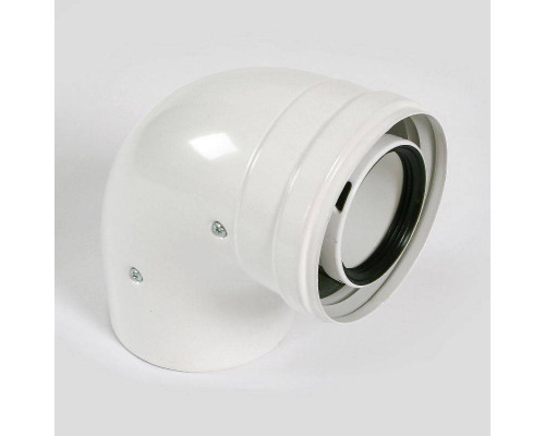 Отвод Baxi 90° d=80 мм алюминиевый эмалированный KHG71401801