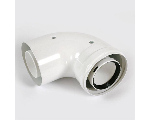 Отвод коаксиальный BAXI 60/100 мм 87° полипропиленовый HT 71405971