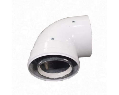 Отвод коаксиальный 90° Baxi диам. 80/125 мм KHG 71414051