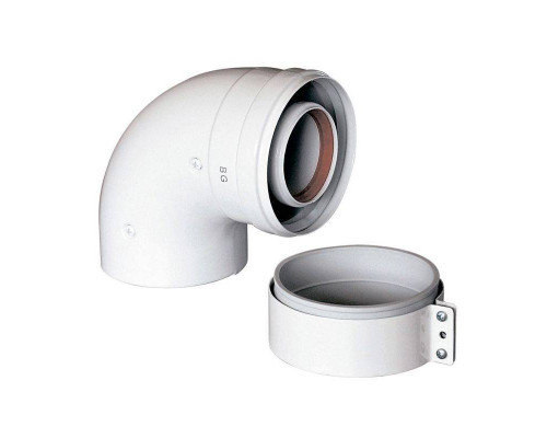 Отвод коаксиальный BAXI 80/125 мм 87° 714088711